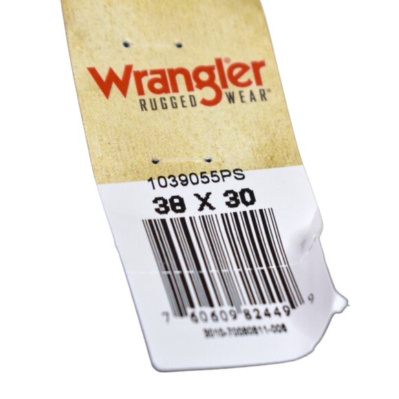 Wrangler Jeans 38 x 30 Mens Flex Denim Regular Fit Dark Wash Cotton Blend - Picture 7 of 9